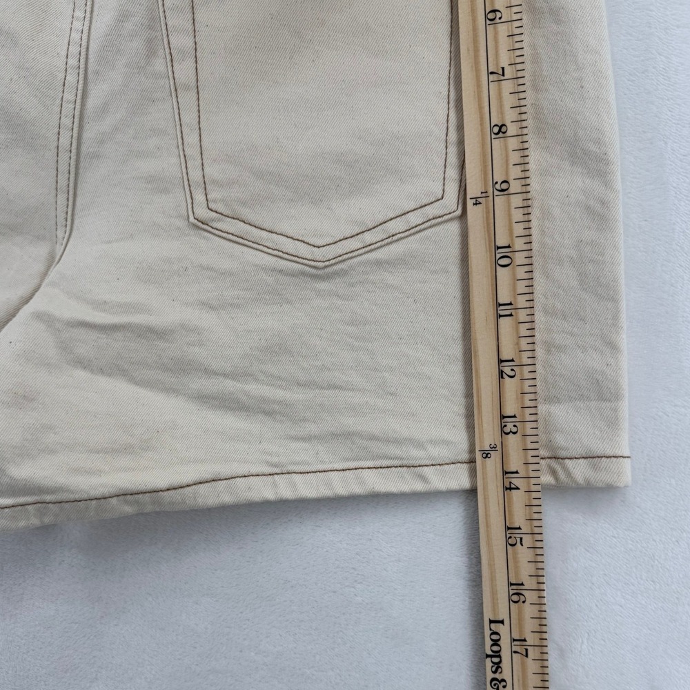 Joe's Jeans Vintage Easy Short Women 29 Ecru NEW High Rise Denim Relaxed - Picture 6 of 9